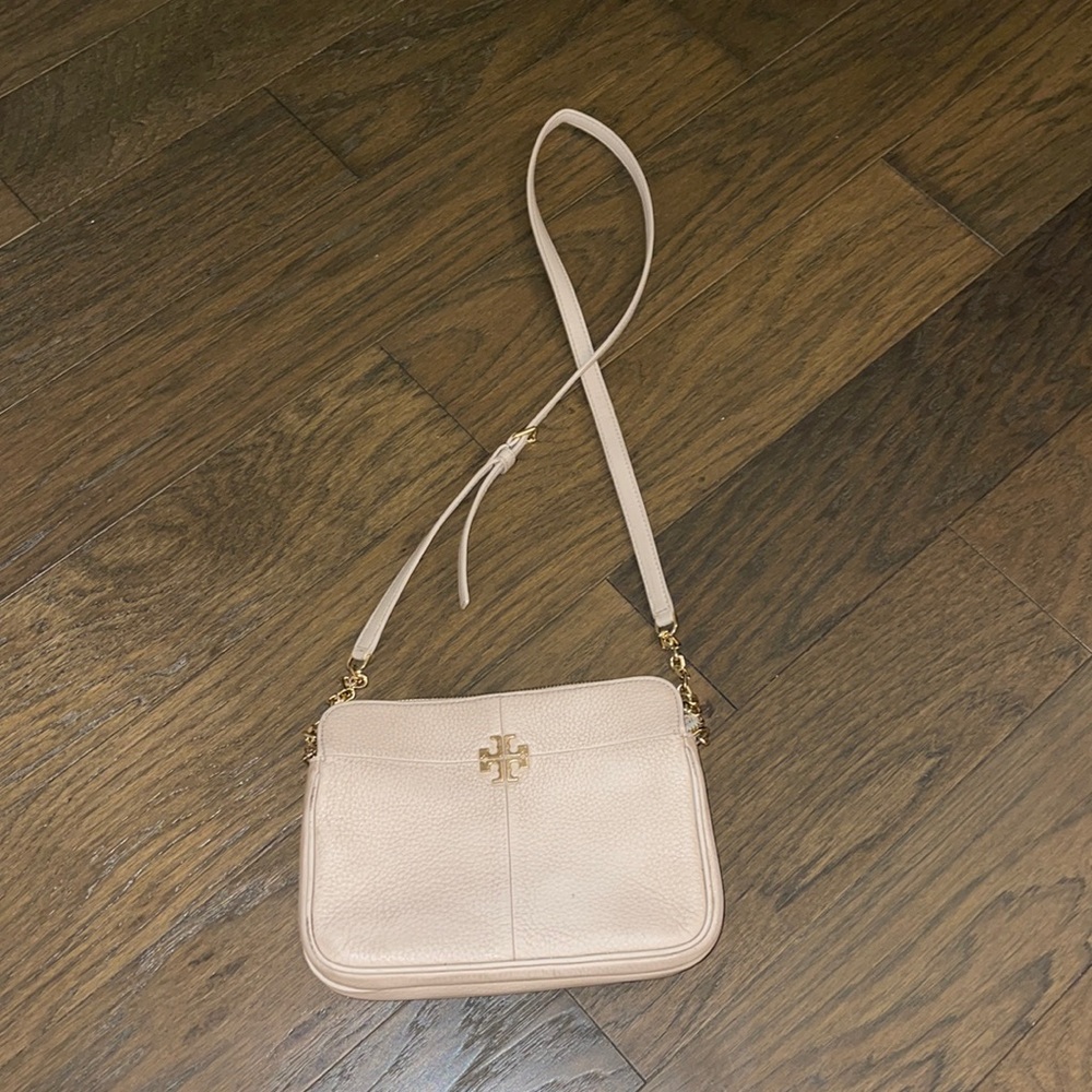 Beige Tory Burch Crossbody Purse